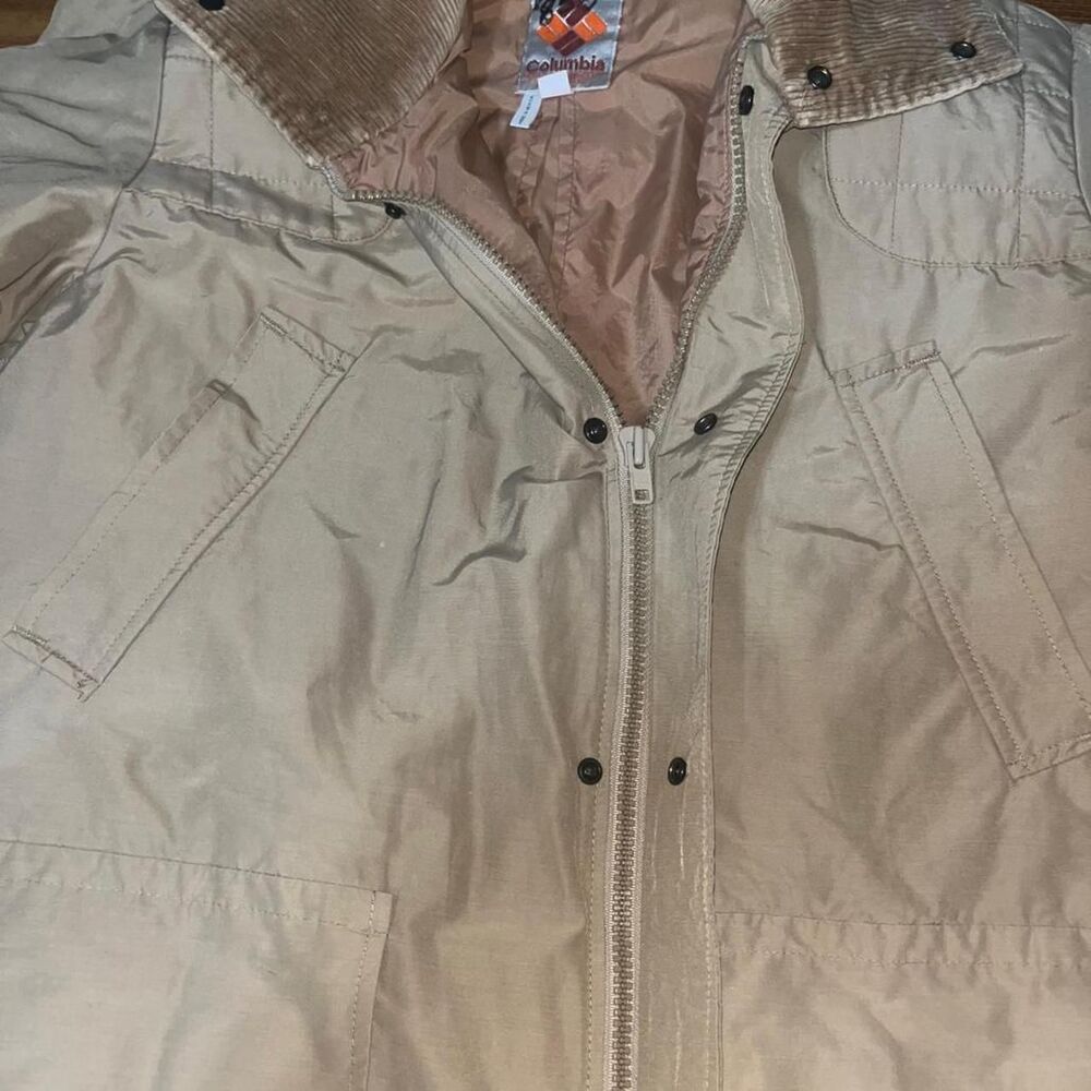Vintage 1980s Columbia sportswear Men's Tan Hunting Barn Jacket SZ M - Picture 4 of 4